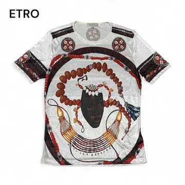 ETRO 에트로 아프리칸 아트 T셔츠 44
