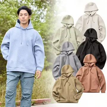 더블 페이스 빅 실루엣 후디 블랙 후드티 방한 UNIQLO GU