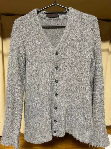 REATS TAILOR ZAZOUS 그레이 모헤어 가디건 그런지