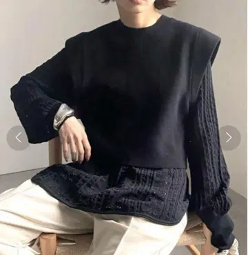 AMERI LAYERED OVER SHOULDER KNIT