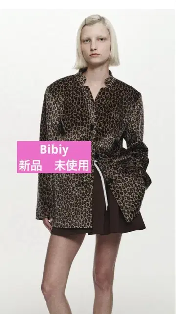 정품 Bibiy CLUB LEOPARD JACKET 비비이 25AW