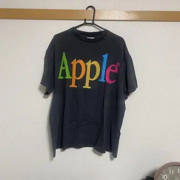 Apple 빈티지 가공 로고 T셔츠