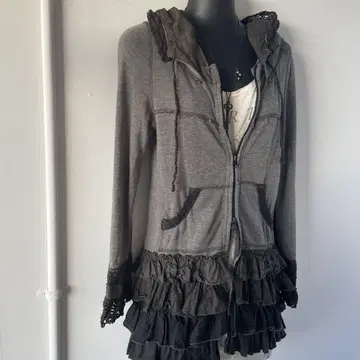 Archive y2k 페어리 그런지 YOiM furfur 프릴 후드티