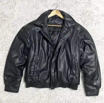 ZARA 가죽 자켓 다운 자켓 퍼프 자켓 블랙 짧은 기장