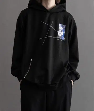 Graphic parka-flower-/그래픽 후드티-플라워-