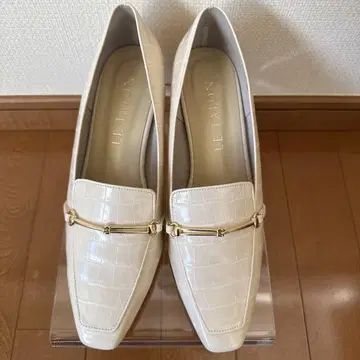루탈론 스퀘어토 악어 엠보싱 비트 로퍼