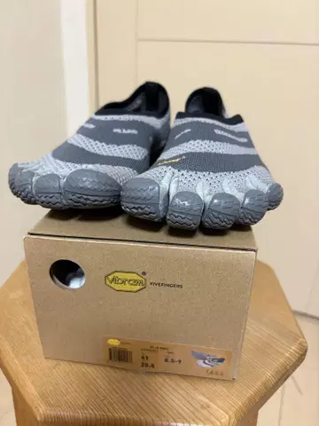 Vibram 파이브 핑거스 EL-X KNIT GREY 41 상자