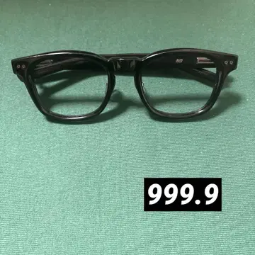 999.9 안경 클리어 블랙