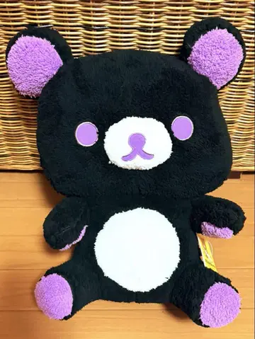 리락쿠마 블랙 컬러 봉제 인형 XL 프리미엄 바이올렛