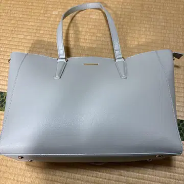 라이트 그레이 토트백 합성 피혁
