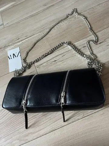 새상품 ] ZARA 핸드백 클러치백 숄더백 지퍼 플랩