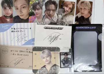 SEVENTEEN JUN Cafe 트레이딩 카드 파일 스티커 코스터