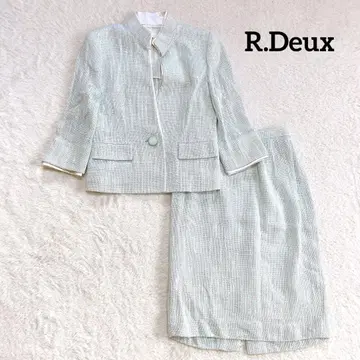 [ R.Deux ] 셋업 타이트 스커트 트위드 ( M ) 울 혼방 일본제