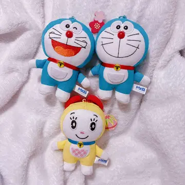 도라에몽 도라미짱 일본풍 참 마스코트 봉제 인형 3종 세트