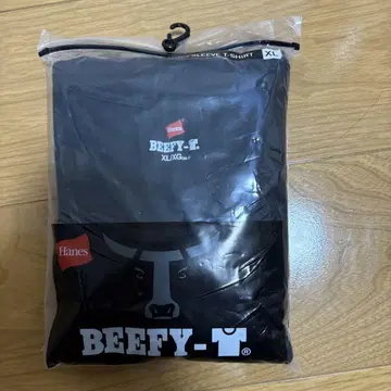 Hanes BEEFY-T 긴팔T셔츠 XL 사이즈 블랙 롱T