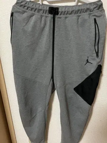 Jordan 그레이 조거 팬츠 메쉬 포켓 부착