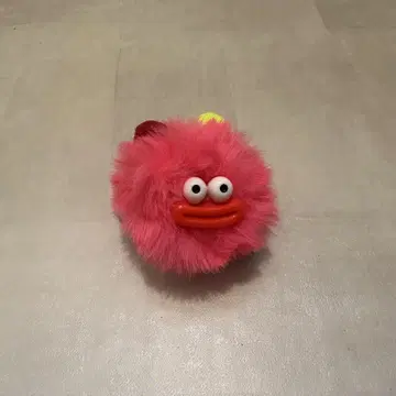 복슬복슬 핑크 캐릭터 머리끈