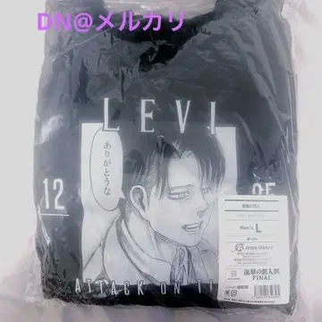 한정 가격 진격의 거인 FINAL 후드티 리바이 남성용 L 사이즈