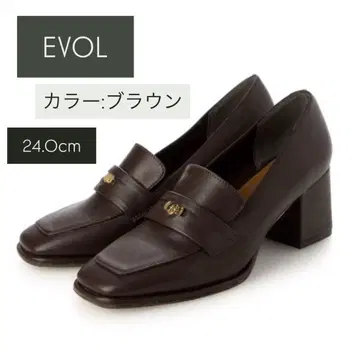 EVOL 코인 로퍼 24cm 브라운