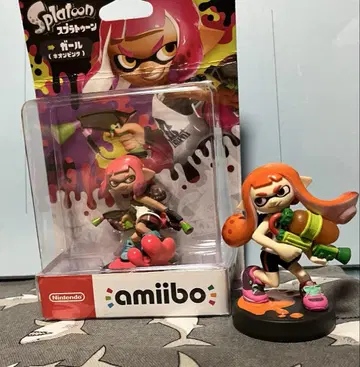 스프라툰 amiibo 오징어 걸 세트