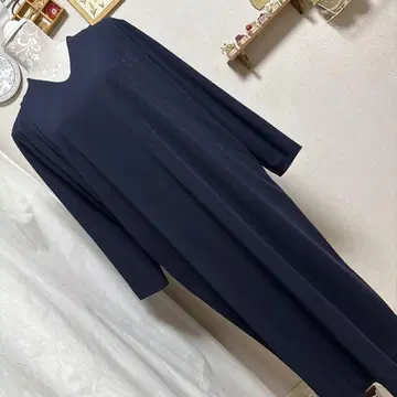 택 포함 새상품 ESPRITMUR 원피스 네이비 계열 세레모니 포멀