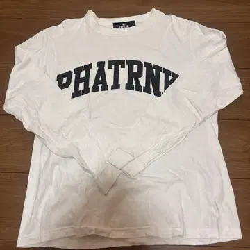 PHATRNK 화이트 긴팔 T셔츠 가격 인하 ok