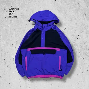 90s CASCADE SPORT 아노락 후드티 나일론 자켓