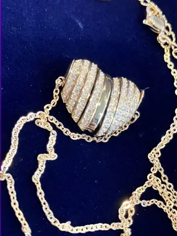 SWAROVSKI 스와로브스키 목걸이 하트 슬라이드