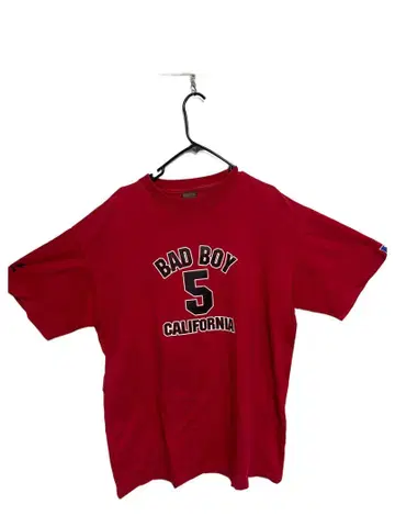 BAD BOY T셔츠 빨간색 프린트