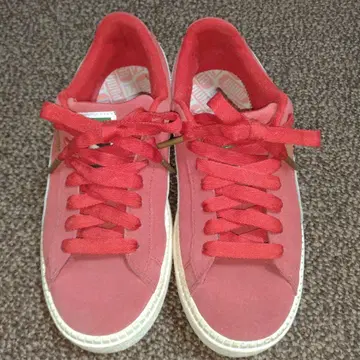 푸마 스니커즈 24cm 빨간색 여성용 통굽 PUMA