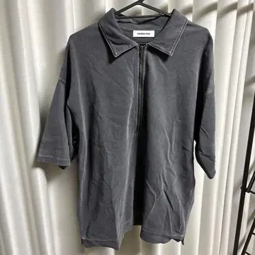 하프 지퍼 집업 피케 셔츠 몽키타임 유나이티드 애로우즈