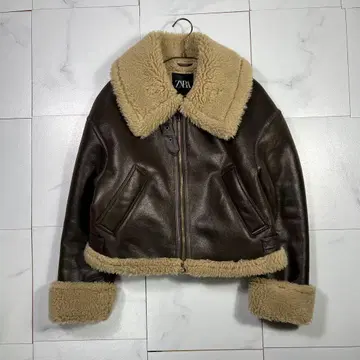 ZARA 자라 더블 페이스 숏 자켓 보아 자켓 XS