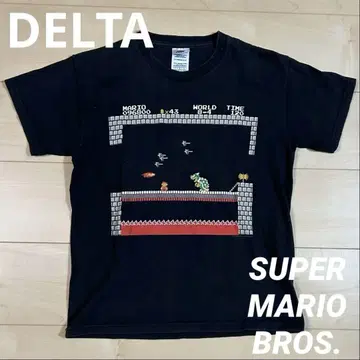 DELTA 마리오 브라더스 T셔츠 2000s 델타 mario