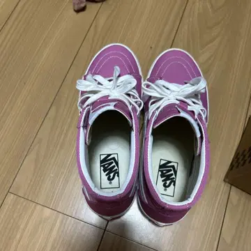 VANS 핑크 하이컷 스니커즈