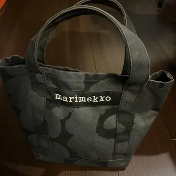 marimekko 블랙 계열 꽃무늬 토트백