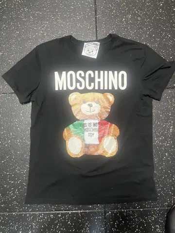 MOSCHINO 테디베어 T셔츠 블랙
