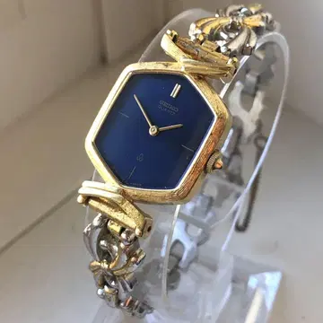 세이코 SEIKO 팔찌 워치 팔각형 쿼츠 손목시계 작동품
