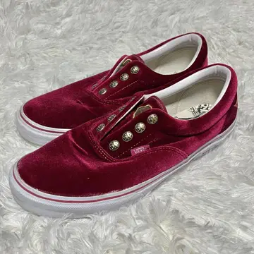 JOJO 황금의 바람 콜라보 VANS 죠죠 스니커즈 레드 슬립온