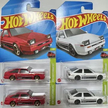 4대 세트 핫휠 도요타 AE86 스프린터 트레노 trueno