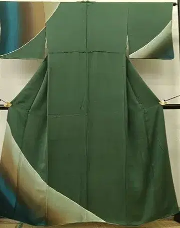 사이토 산사이 그린 컬러와 파란색의 그라데이션 호몬기