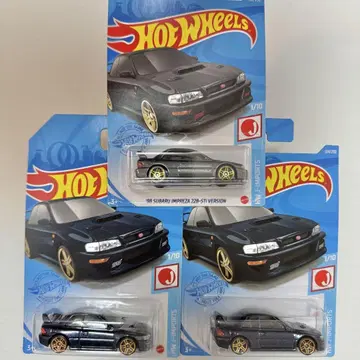 3대 세트 핫휠 Subaru Impreza WRX STI 22B