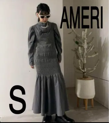 2WAY DENIM RANDOM SHIRRING DRESS