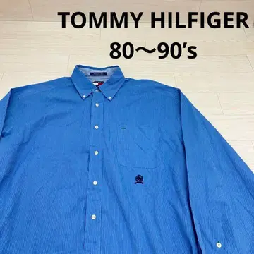 TOMMY HILFIGER 80~90s 플래그 택 BD 셔츠