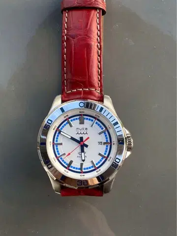 무타 마린 손목시계 가죽 벨트로 변경했습니다