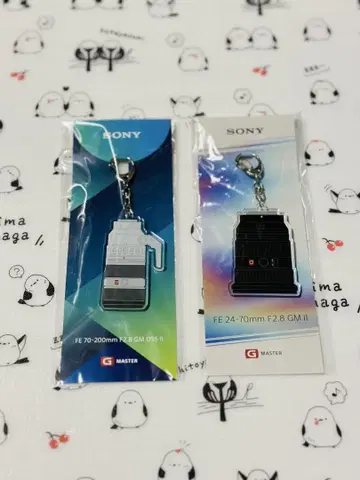 CP+ SONY 부스 한정판 카메라 렌즈형 키링 세트