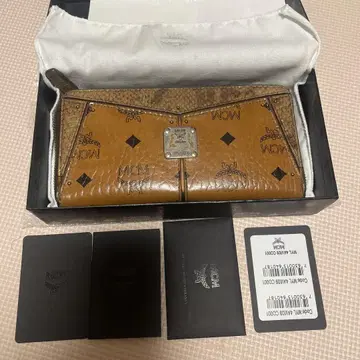 [ 새상품급 ] MCM 장지갑 브라운 가죽