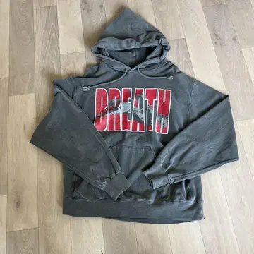 그레이 후드티 BREATH