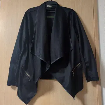 블랙의 더블 프론트 자켓