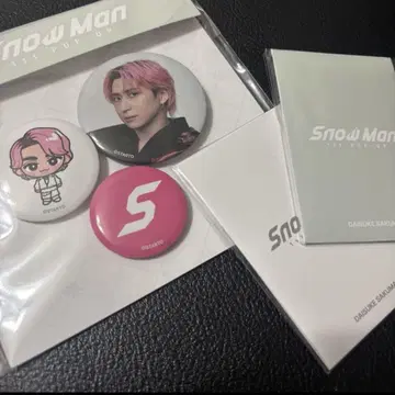 SnowMan 팝업 카드팩 A B 캔뱃지 사쿠마 다이스케 한국