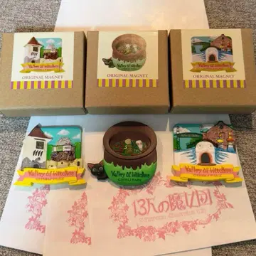 지브리 파크 마녀의 계곡 마그넷 3개 세트